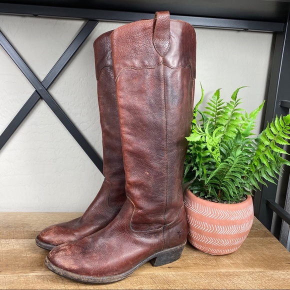 Frye Shoes - SALE Frye Leather Pull On Tall Boots